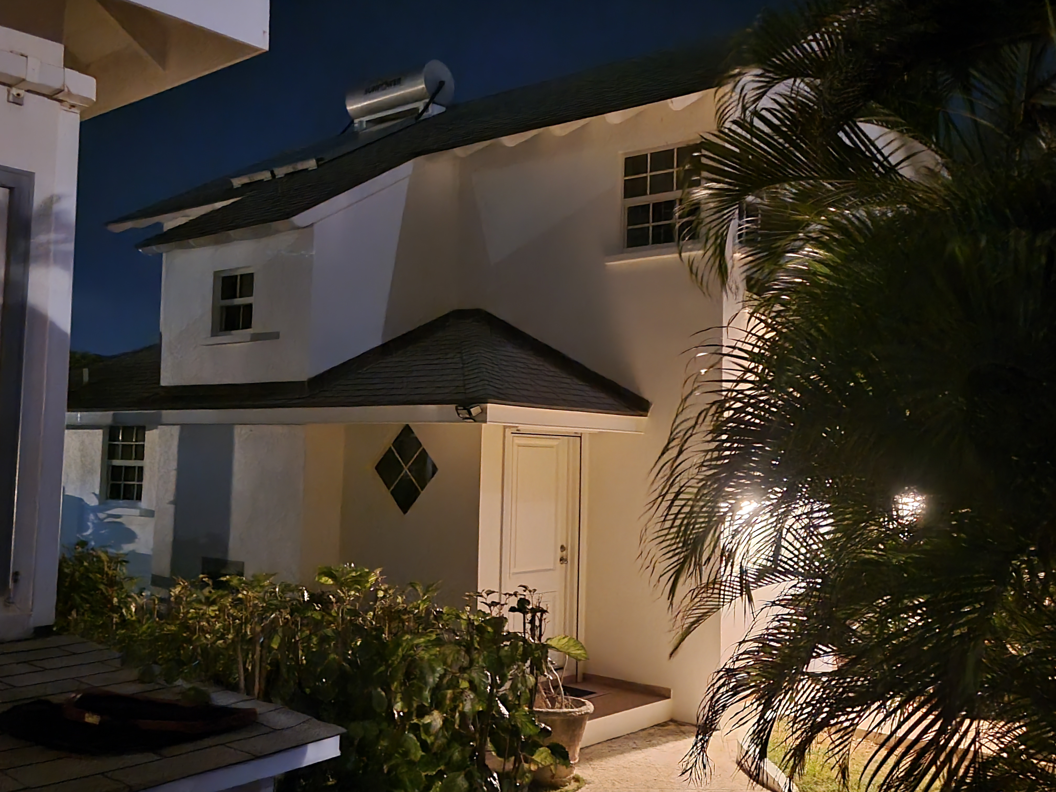 at night